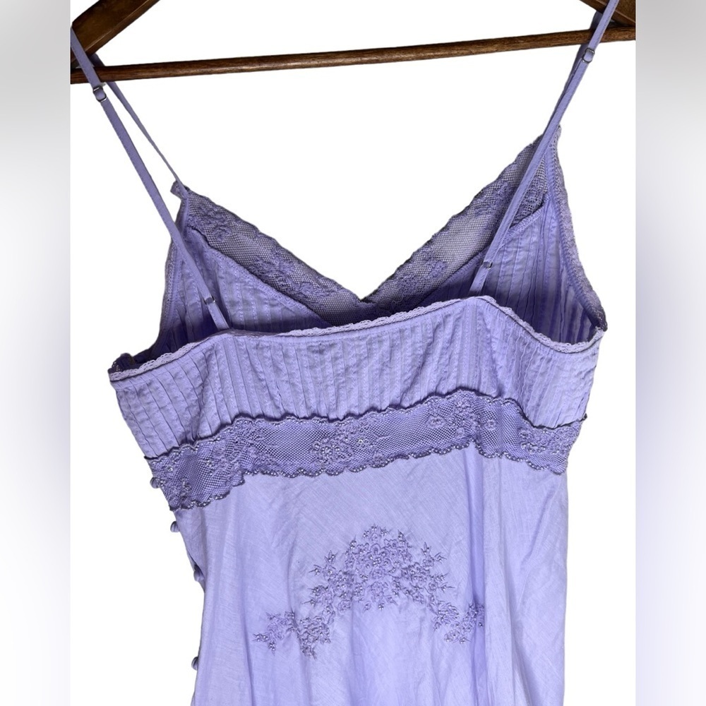 NWOT Free People Intimately Going Steady Lilac Beaded Slip Dress - Picture 8 of 14